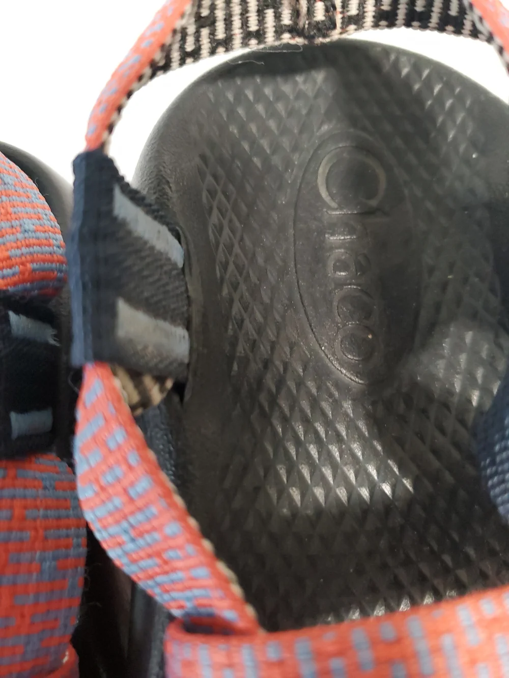 Chaco Kids Coral Pink & Blue Strap Sandals